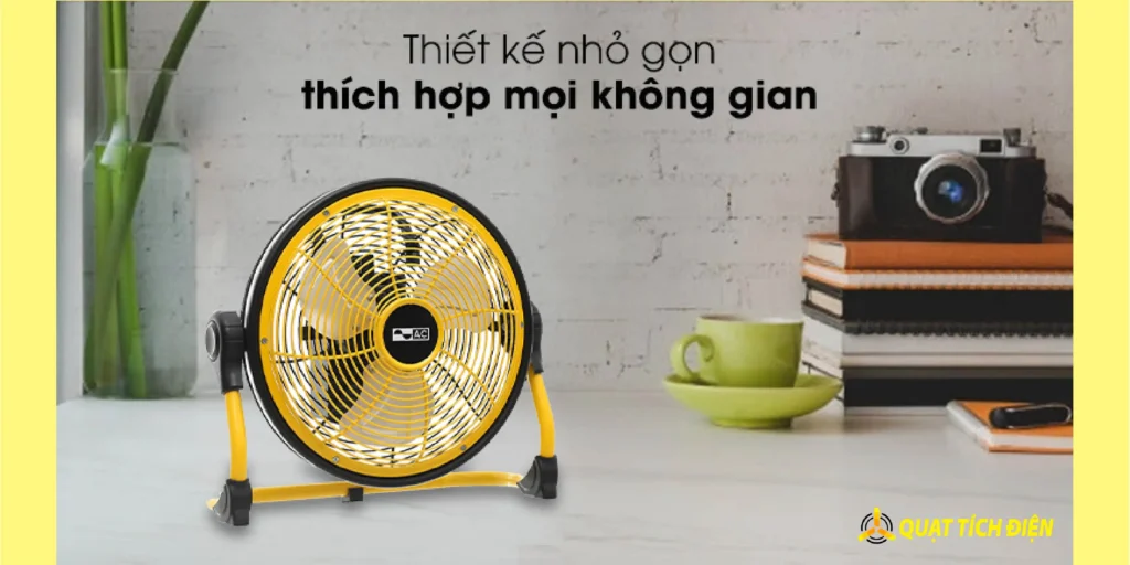  Quạt Sạc AC 3 Cánh ARF01D113 10W: Nhỏ Gọn và Tiết Kiệm Năng Lượng