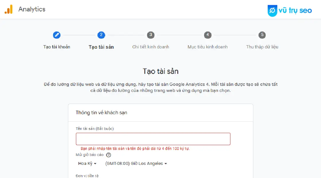 cài đặt google analytics