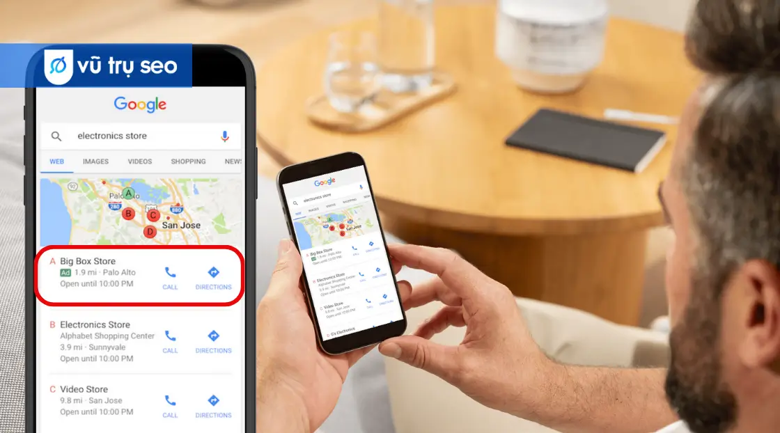 Cách thức quảng cáo Google Maps hoạt động