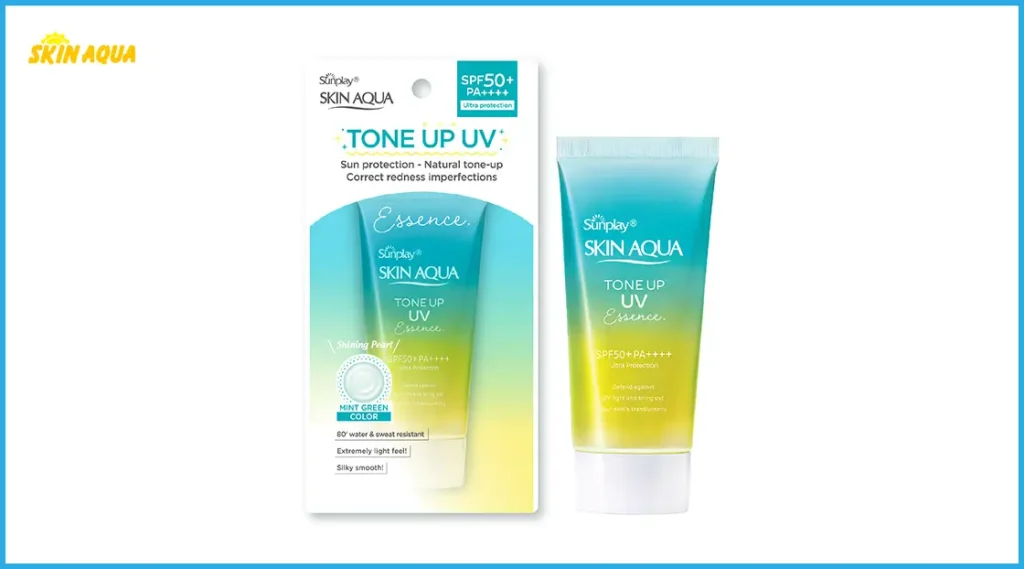 Đánh giá kem chống nắng Skin Aqua chất lượng ra sao? Có bao nhiêu loại? 5 Skin Aqua Tone Up UV Essence Mint Green 50g