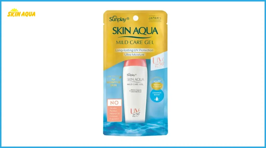 Đánh giá kem chống nắng Skin Aqua chất lượng ra sao? Có bao nhiêu loại? 13 Sunplay Skin Aqua Mild Care Gel 25g - Thích hợp dành cho làn da thiên khô