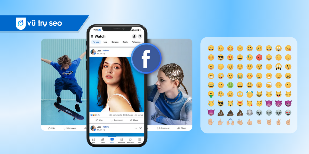 Các công cụ Icon Facebook phổ biến