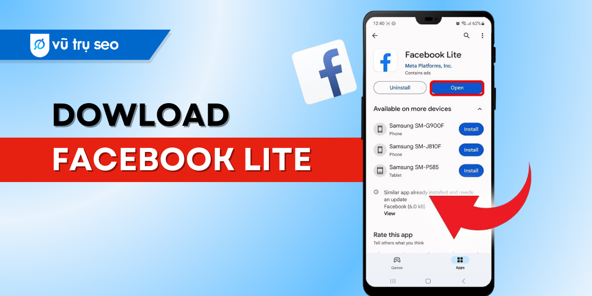 Cách tải và cài đặt Facebook Lite trên thiết bị Android